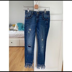 zara mid rise jeans
